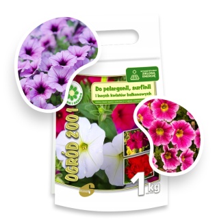 Nawóz do Pelargonii, Surfinii Mineralny Granulat 1kg Siarkopol