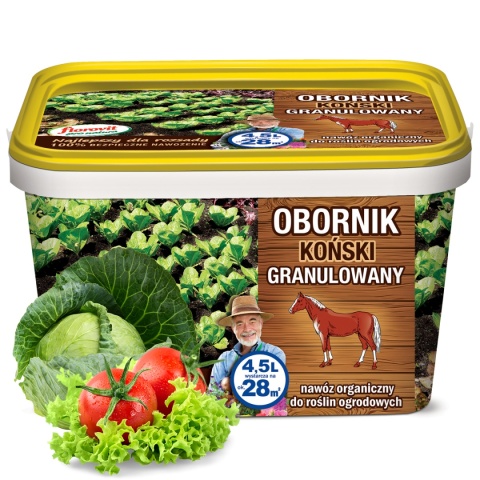 Obornik Koński Nawóz Naturalny Granulat 4,5L Pro Natura Florovit