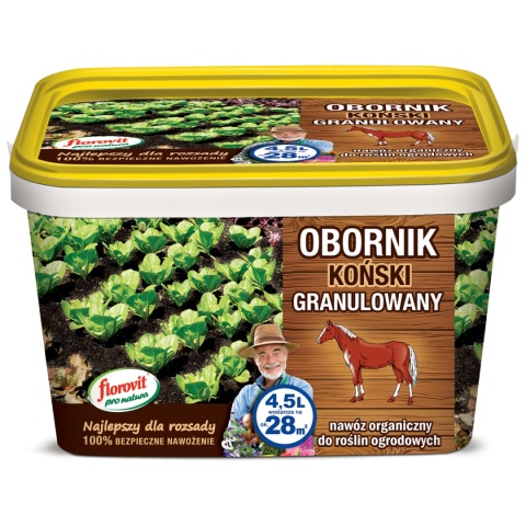 Obornik Koński Nawóz Naturalny Granulat 4,5L Pro Natura Florovit