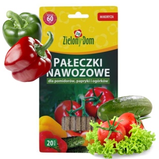 Pałeczki Nawozowe Do Pomidorów Papryki i Ogorków Mineralne 20szt Zielony Dom