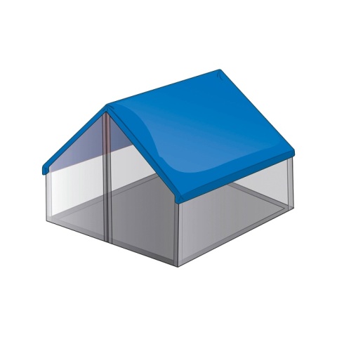 Plandeka 60g 10m x 14m Niebieska