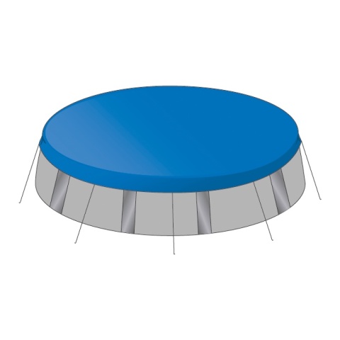 Plandeka 60g 5m x 8m Niebieska