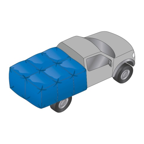 Plandeka 60g 5m x 8m Niebieska