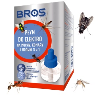 Płyn Na Komary i Kleszcze Do Elektrodumigatora Owadobójczego 3w1 Bros