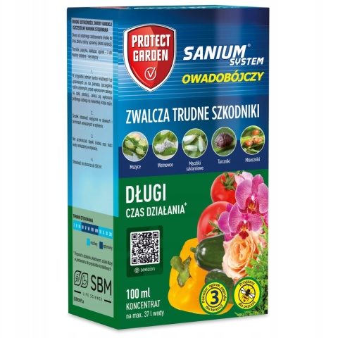 Sanium System 100ml Środek Owadobójczy Do Zwalczania Szkodników w Uprawach Roślin Protect Garden