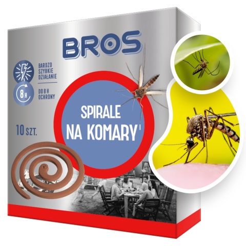 Spirala Owadobójcza Na Komary i Meszki 10szt Bros Spirala Owadobójcza Na Komary i Meszki 10szt Bros
