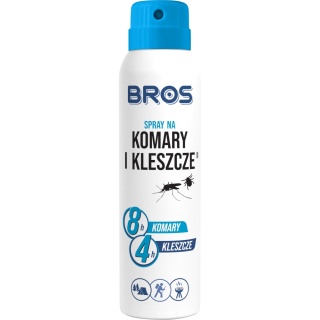 Spray Na Komary i Kleszcze 90ml Środek Odstraszający Komary i Kleszcze Bros
