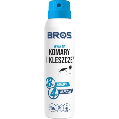 Spray Na Komary i Kleszcze 90ml Środek Odstraszający Komary i Kleszcze Bros