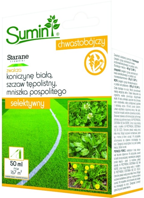 Starane Trawnik Środek Chwastobójczy na Chwasty Dwuliścienne 50ml Sumin
