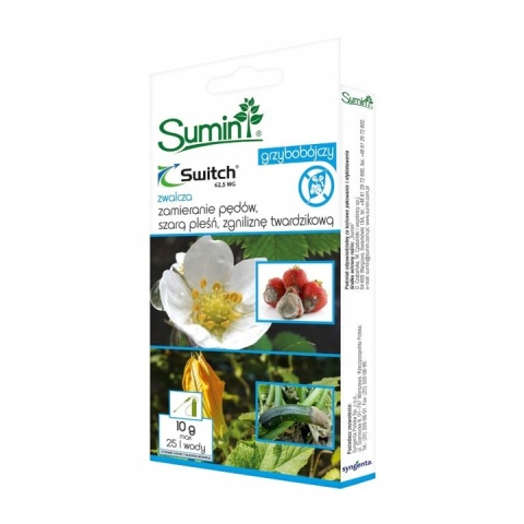 Switch 62,5 WG 10g Fungicyd Środek Grzybobójczy Do Zwalczania Chorób Grzybowych w Uprawach Roślin Sumin