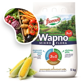 Wapno Nawozowe Wielofunkcyjny 5kg Wapno Mikroflora 3w1 Florovit