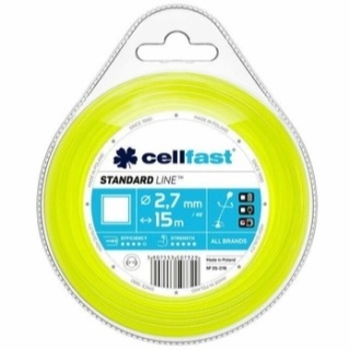 Żyłka do Podkaszarek Kwadrat 2,7mm x 15mb Cellfast