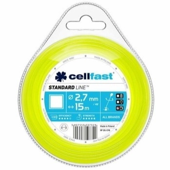 Żyłka do Podkaszarek Kwadrat 2,7mm x 15mb Cellfast