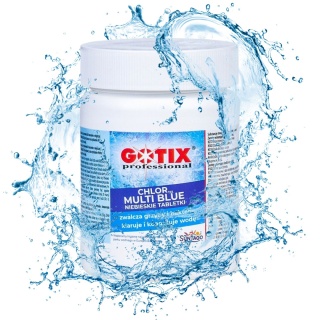 Chlor Do Basenu 80% Multi Tabletki Niebieskie 20g x 20szt 400g ChlorTix Multi Blue Gotix