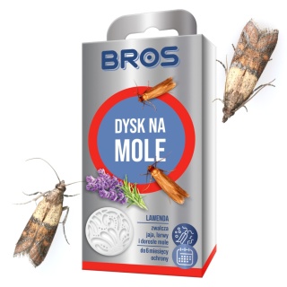 Dysk Na Mole Odzieżowe Dorosłe Jaja i Larwy o Zapachu Lawendy Bros