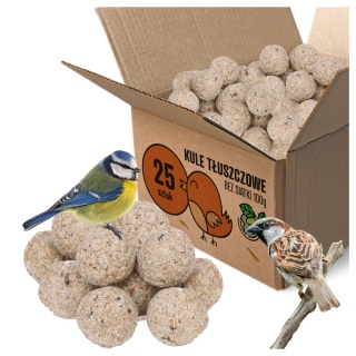 Kule Tłuszczowe dla Ptaków Bez Siatki 100g x 25szt Megan