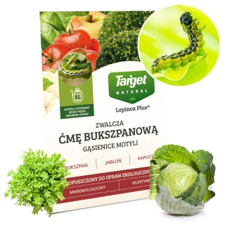 Lepinox Plus 10g Środek Do Zwalczania Ćmy Bukszpanowej i Gąsenic Motyli w Uprawach Roślin Target