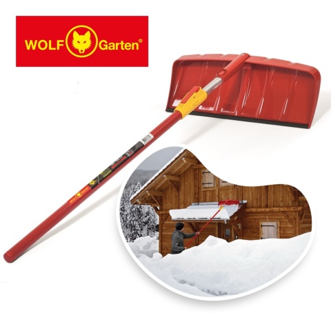 Łopata Do Śniegu Do Odśnieżania Dachu 60cm z Trzonkem Teleskopowym 4m System Multi Star SR-M60/ZM-V4 Wolf-Garten