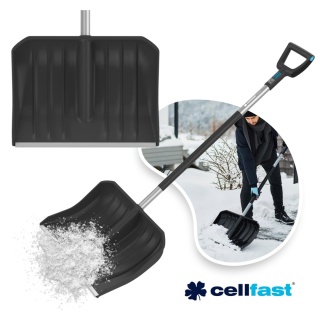Łopata Do Śniegu Ergonomiczna 49cm Z Trzonkiem Aluminiowym 144cm 40-011 ENERGO Cellfast