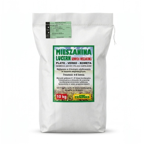 Lucerna Siewna Mieszanka Lucern Siewnych i Mieszańcowej Centnas 10kg
