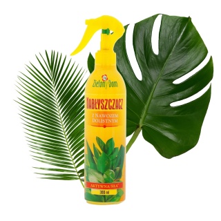 Nabłyszczacz Do Pielęgnacji Liści Nawóz i Wosk Pszczeli 300ml Pompka Zielony Dom