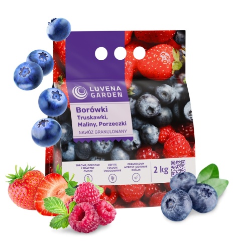 Nawóz Do Borówek, Truskawek, Malin, Porzeczek Granulowany 2kg Luvena