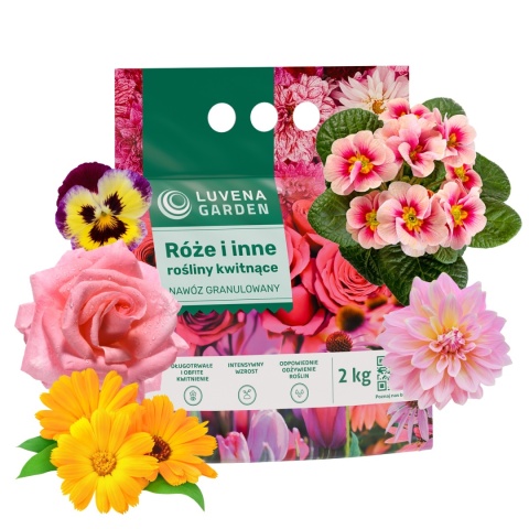 Nawóz Do Róż i Roślin Kwitnących Granulowany 2kg Luvena