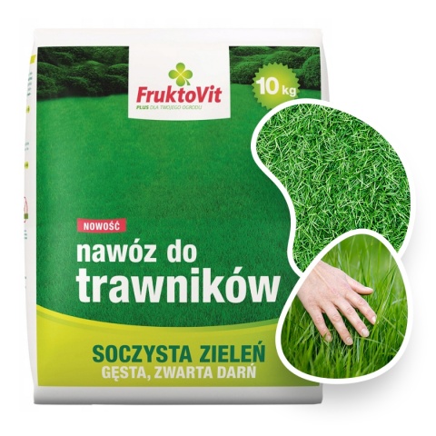 Nawóz Do Trawy Mineralny Granulat 10kg Plus Fruktovit