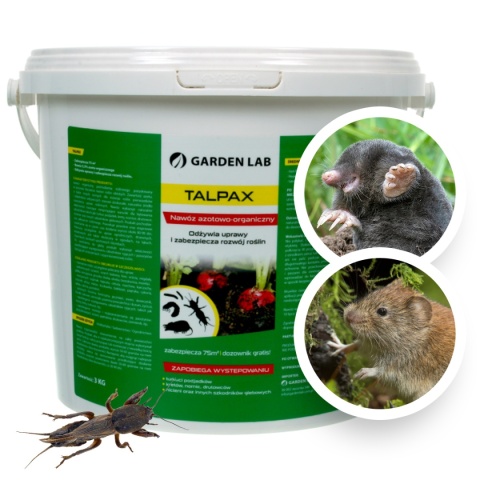 Nawóz Uniwersalny Azotowy Na Turkucie i Krety Organiczny 3kg Talpax Gardenlab