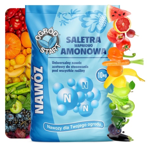 Nawóz Uniwersalny Saletra Amonowa Azotan Amonu Mineralny Granulat 10kg Ampol