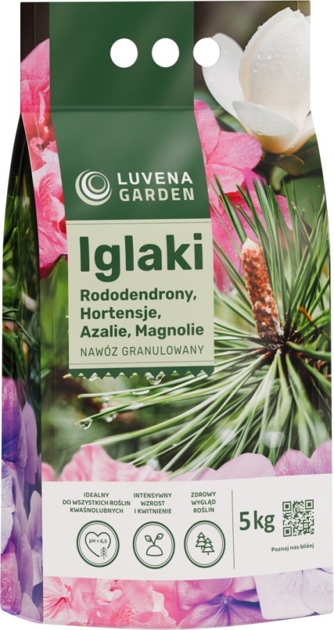 Nawóz Do Iglaków, Rododendronów, Hortensji, Azalii Granulowany 5 kg Luvena