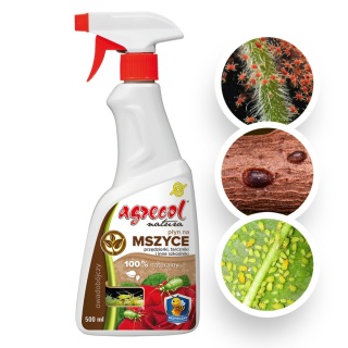 Płyn na Mszyce 500 ml Spray Środek Owadobójczy Do Zwalczania Szkodników w Uprawach Roślin Agrecol