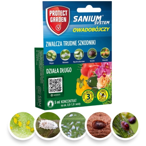Sanium System 5ml Środek Owadobójczy Do Zwalczania Szkodników w Uprawach Roślin Protect Garden