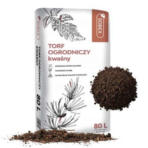 Torf Ogrodniczy Kwaśny 80l Sobex