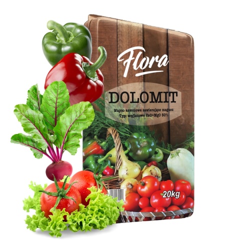 Wapno Nawozowe z Magnezem Dolomit Mineralne 20kg Flora