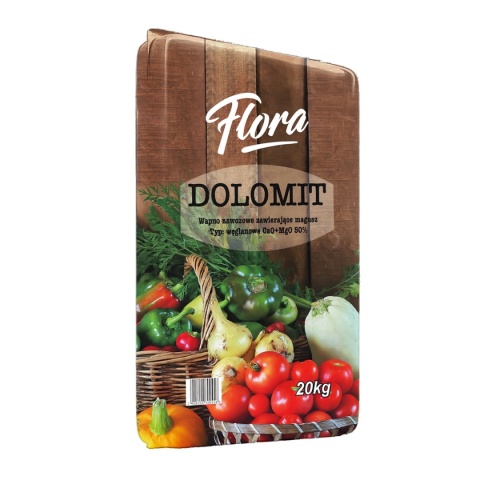 Wapno Nawozowe z Magnezem Dolomit Mineralne 20kg Flora