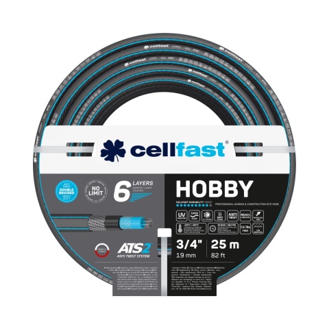 Wąż Ogrodowy 3/4'' Sześcio Warstwowy 25mb 16-220 Hobby Cellfast