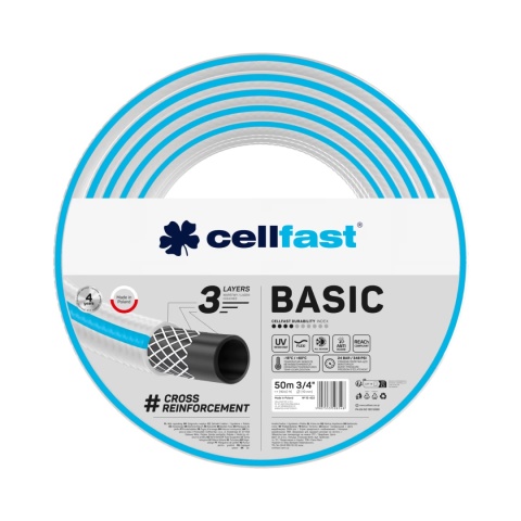 Wąż Ogrodowy 3/4" Trzy Warstwowy 50mb 10-422 Basic Cellfast