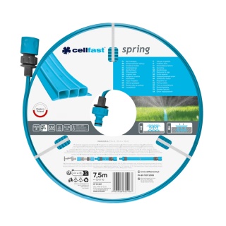Wąż Ogrodowy Zraszający 1/2" Trzy Kanałowy 7,5mb 19-021 Spring Cellfast