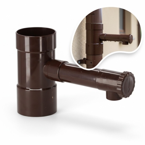 Zbieracz Wody Deszczowej Brązowy 80 mm Garden Line