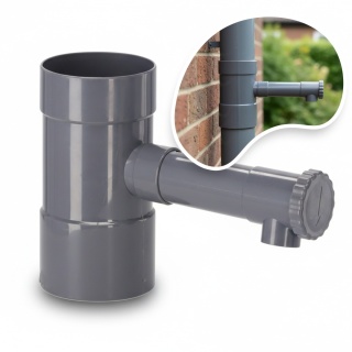 Zbieracz Wody Deszczowej Szary 80 mm Garden Line