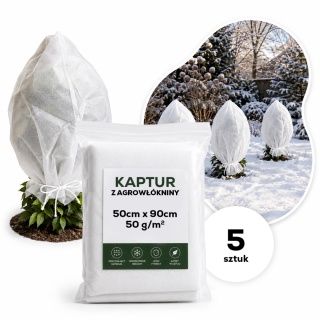 Kaptur Zimowy z Agrowłókniny 50g/m2 UV 50cm x 90cm GF Agro 5 szt.