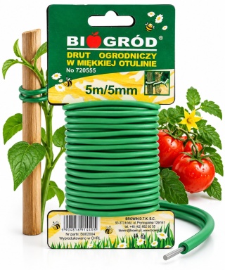 Drut Ogrodniczy w Miękkiej Otulinie 5mm x 5mb Biogród