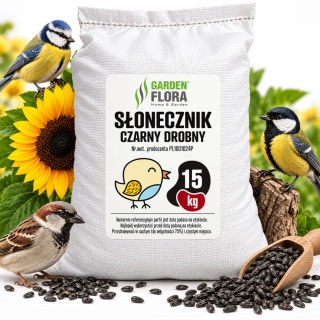 Karma Dla Ptaków Ziarna Słonecznik Czarny 15kg Cent