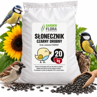 Karma Dla Ptaków Ziarna Słonecznik Czarny Drobny 20kg