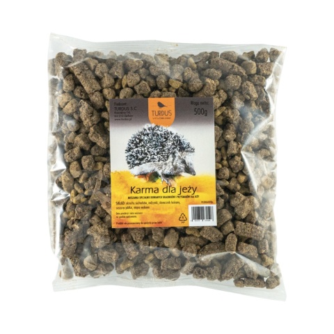 Karma dla Jeży z 50% Suszonego Mięsa Wołowego 500 g Turdus