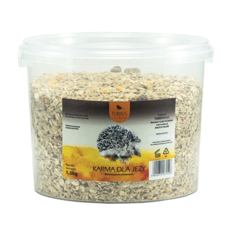 Karma dla Jeży z Suszonym Mięsem Wołowym 1,5 kg Turdus