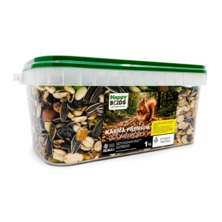 Karma Dla Wiewiórki z Orzechami Arachidowymi i Słonecznikiem 1kg Happy Birds