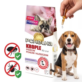 Krople na Pchły i Kleszcze dla Psa 5–15 kg 1,5 ml Pchełka LAB