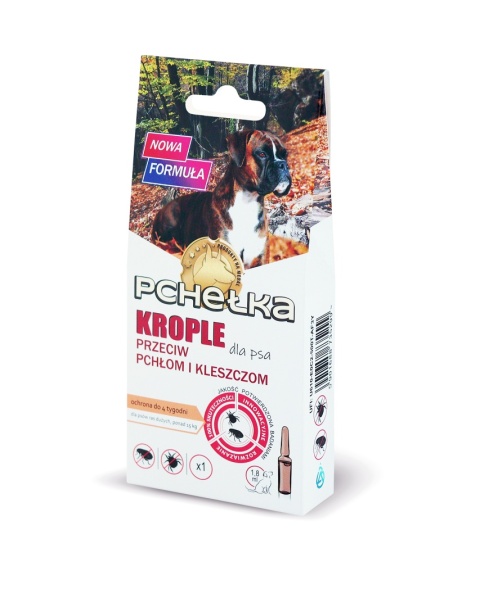 Krople na Pchły i Kleszcze dla Psa powyżej 15 kg 1,8 ml Pchełka LAB